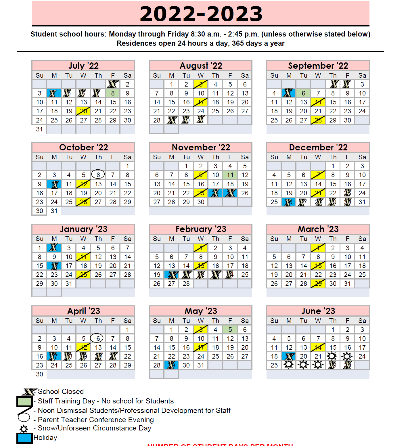 2022-2023 League School Calendar - League School for Autism