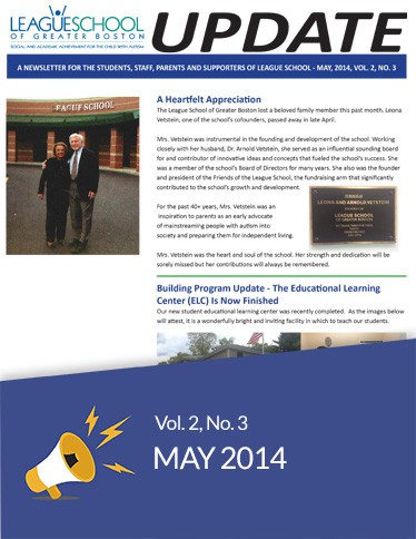 2014 May League School newsletter.