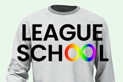 League Gear long sleeve t-shirt illustration with Autism symbol.